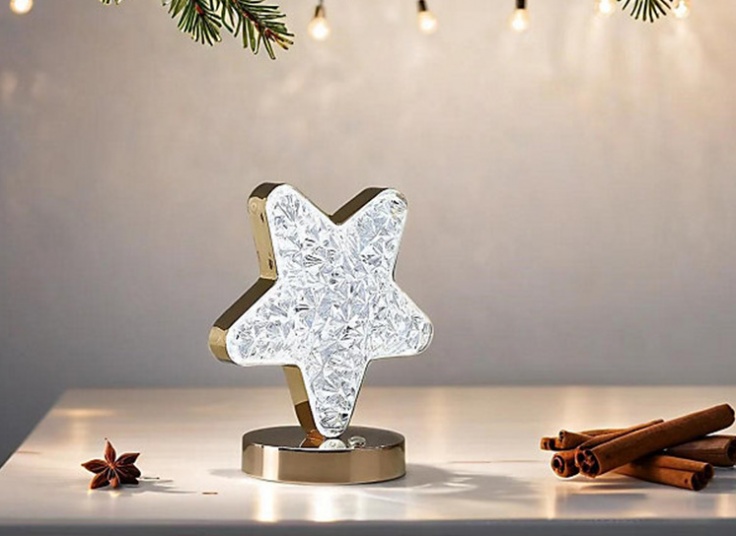 آباژور شارژی مدل کریستالی