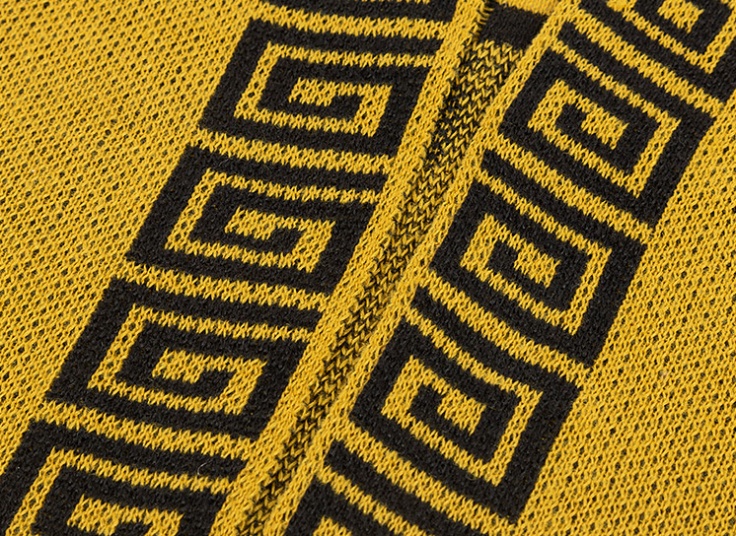 مانتو بافت جلو باز طرح دار