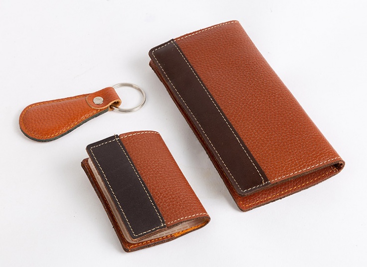 ست سه تکه کیف چرم