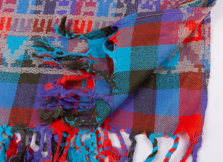 روسری پشمی طرح Zigzag