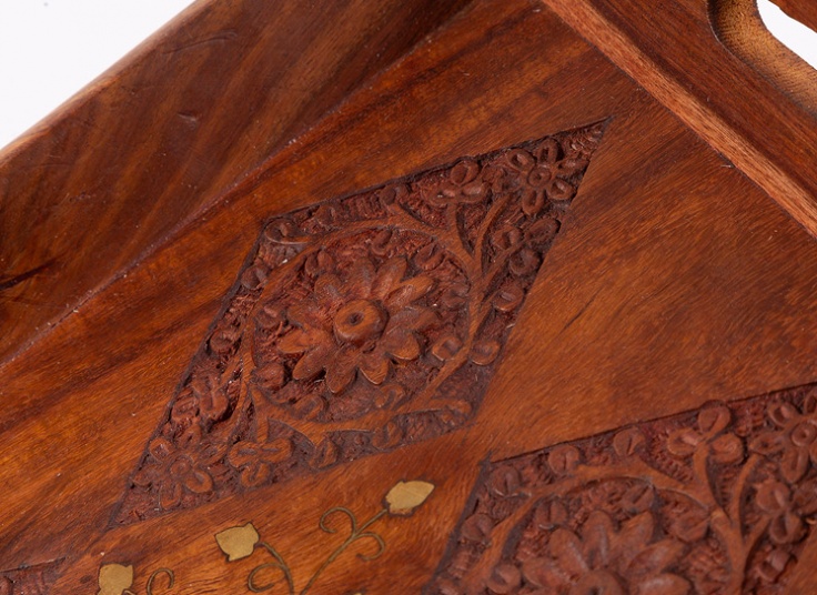 سینی پذیرایی چوبی