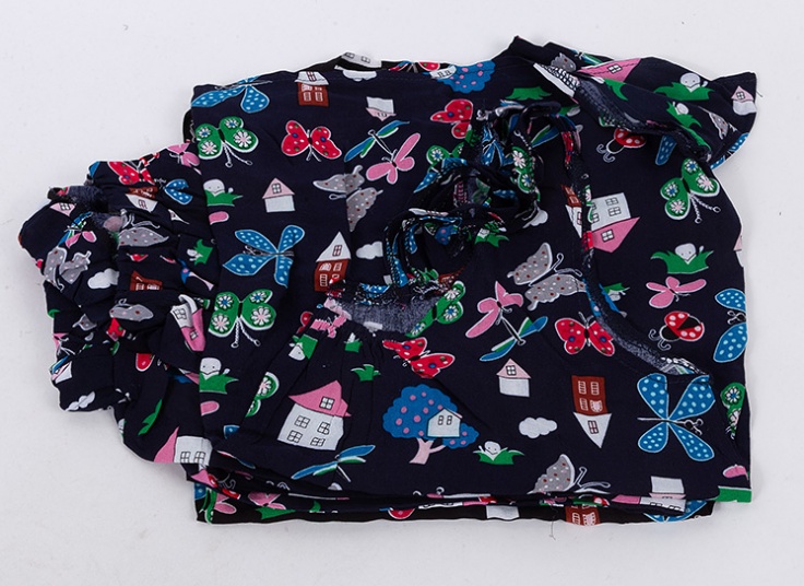 تاپ شلوارک نخی طرحدار