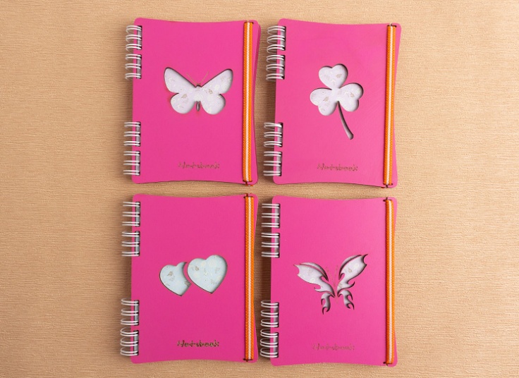 دفترچه یادداشت جلد چوبی