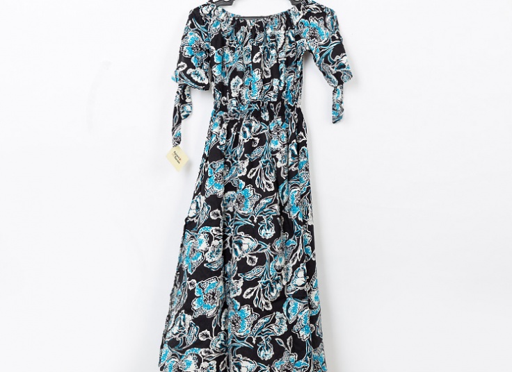 پیراهن ساحلی یقه قایقی