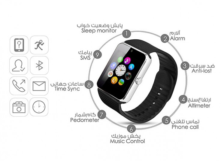 ساعت هوشمند طرح iWatch