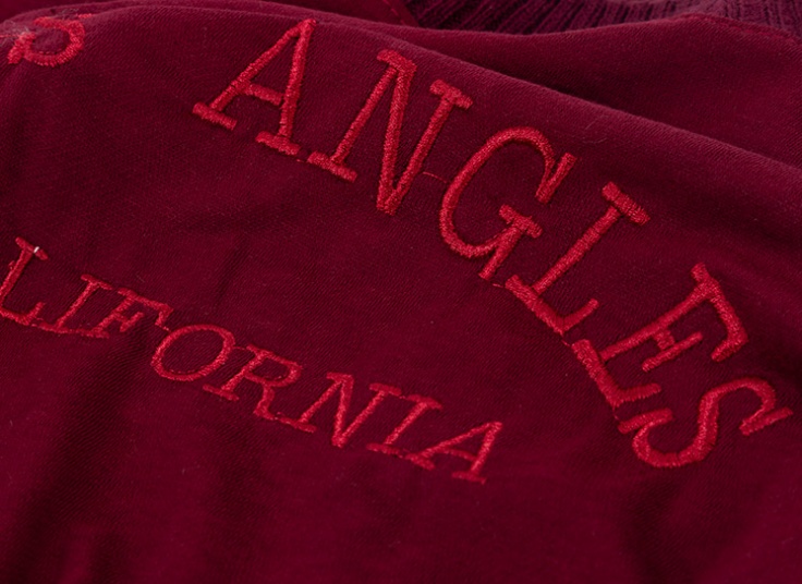 بلوز آستین بلند طرح Los Angles