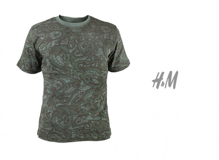 تیشرت طرح دار HM