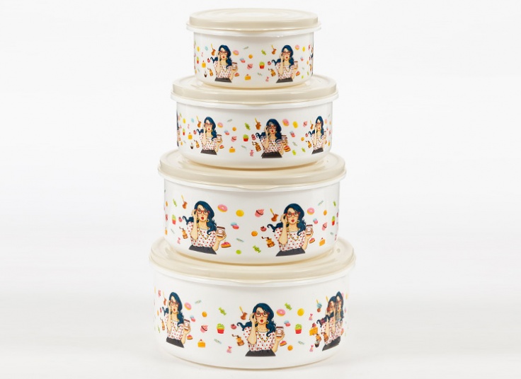 ظرف چهار تکه RoseMan