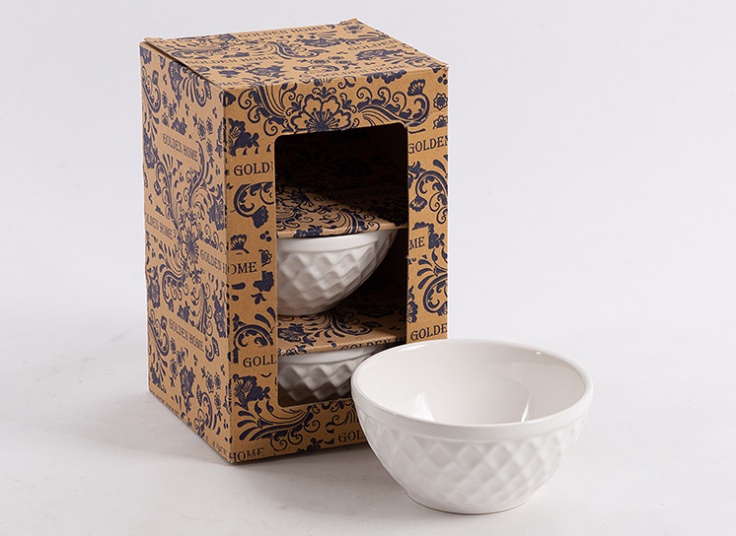 کاسه 3تایی سفید GOLDEN HOME