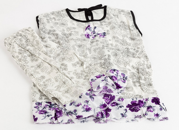 ست تاپ شلوارک دخترانه Papillon