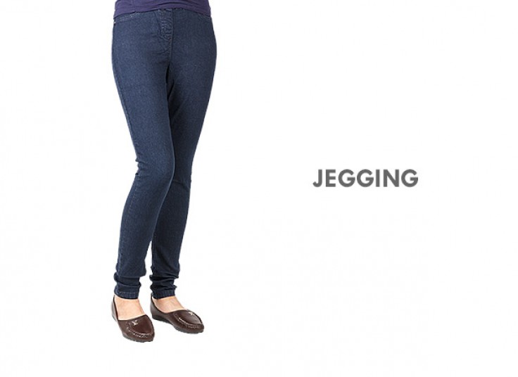 لگ طرح جین Jegging