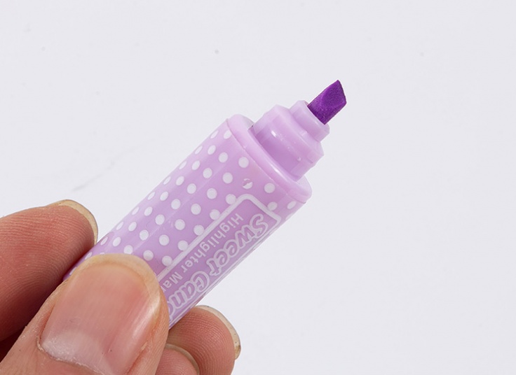 بسته 6 عددی هایلایتر فانتزی طرح شکلات