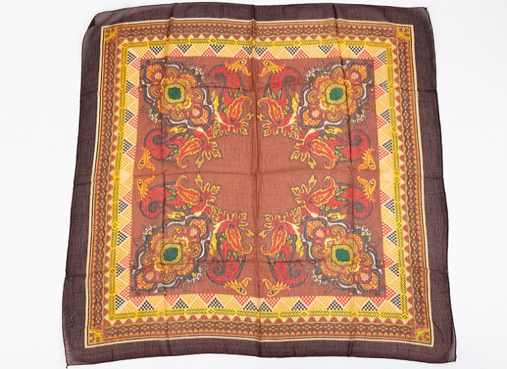 روسری سنتی حاشیه ساده