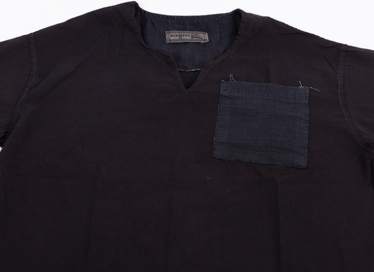 تیشرت مردانه یقه کوبایی Burberry