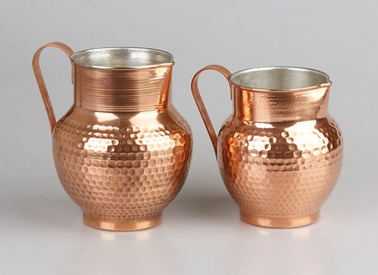 پارچ و لیوان مسی