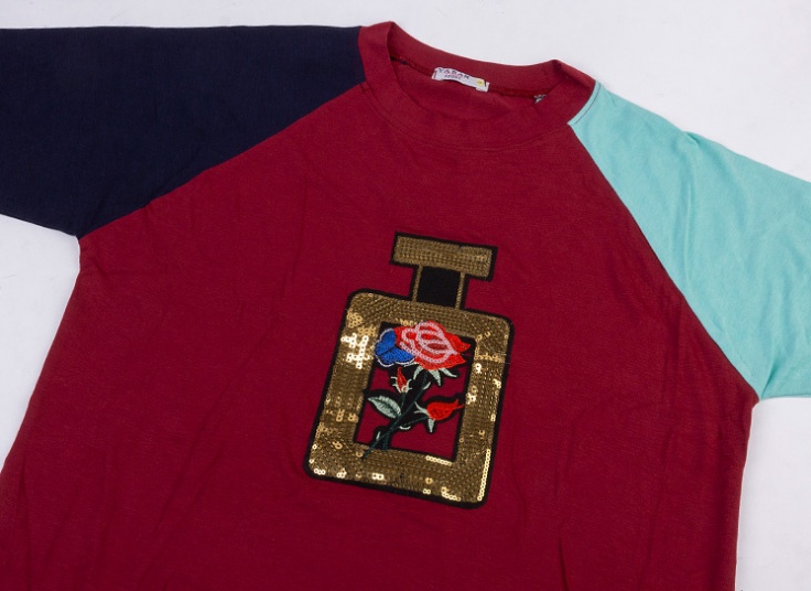 بلوز زنانه گره ای طرح Perfume