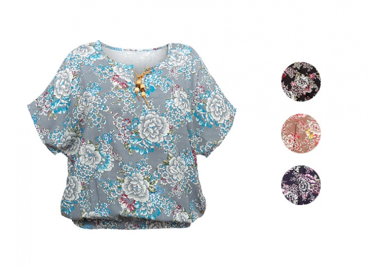 بلوز گلدار زنانه