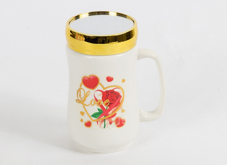 ماگ درب دار آینه ای