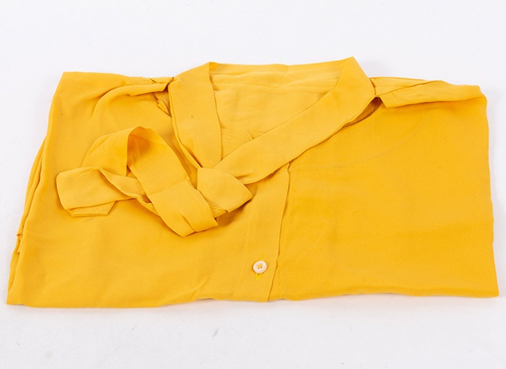 بلوز حریر یقه کراواتی کد 11456