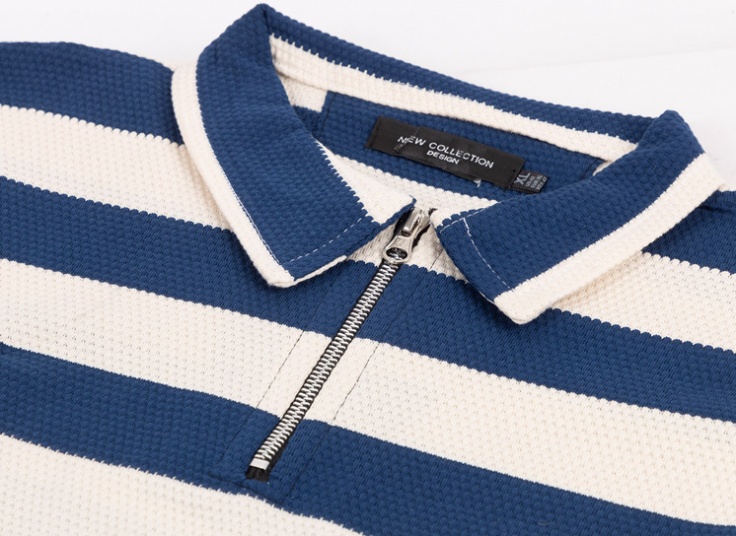 بلوز مردانه راه راه نیم زیپ New Collection