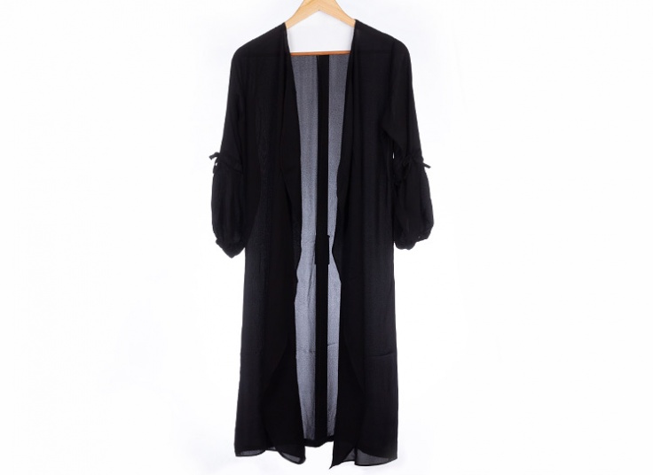 مانتو کرپ زنانه Plain