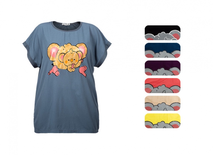 تیشرت زنانه طرح کوالا