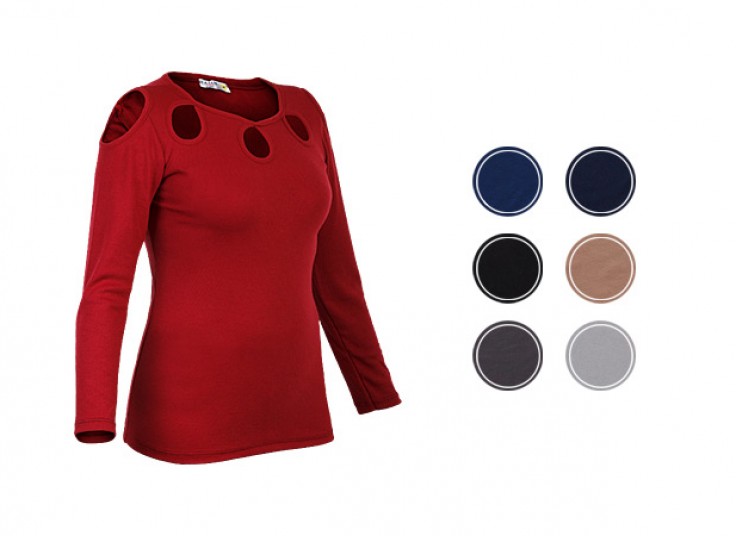 بلوز زنانه سرشانه باز