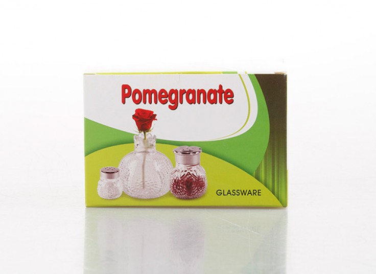 پکیج دکوری انار شیشه ای