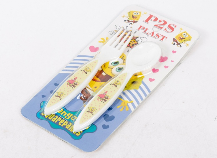 ست قاشق و چنگال بچگانه کارتونی