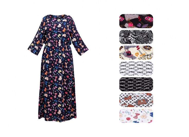 پیراهن ساحلی آستین بلند