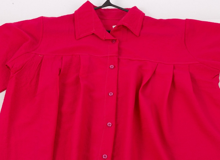 شومیز مانتویی پیله دار