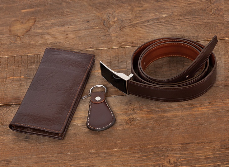 ست هدیه چرم مردانه