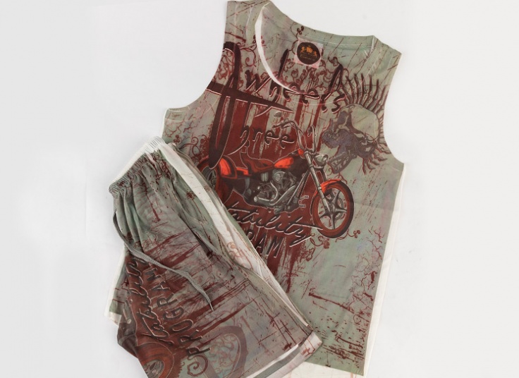 رکابی و شلوارک مردانه طرح‌دار Kian ersi