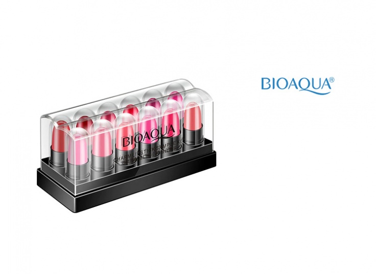 پک 12 عددی رژ لب های مینی BIOAQUA