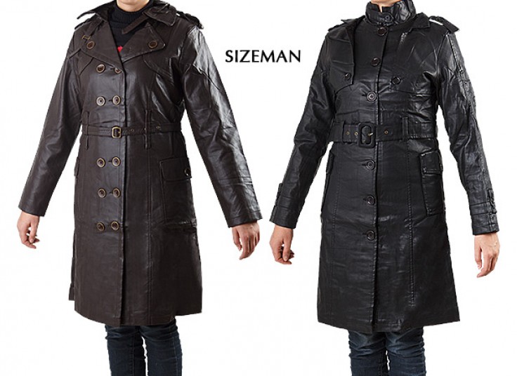 پالتو چرم زنانه SIZEMAN