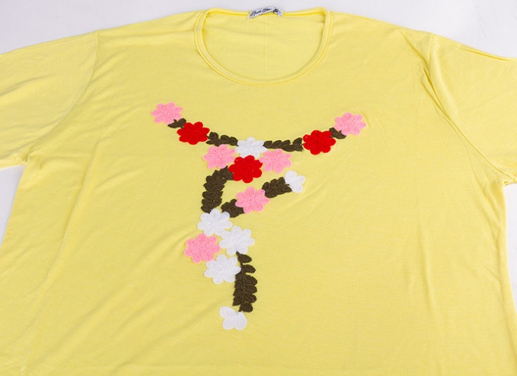 بلوز سایز بزرگ زنانه broidery