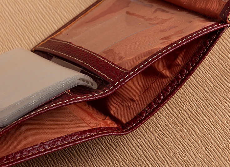 کیف پول چرم طبیعی مدل جیبی