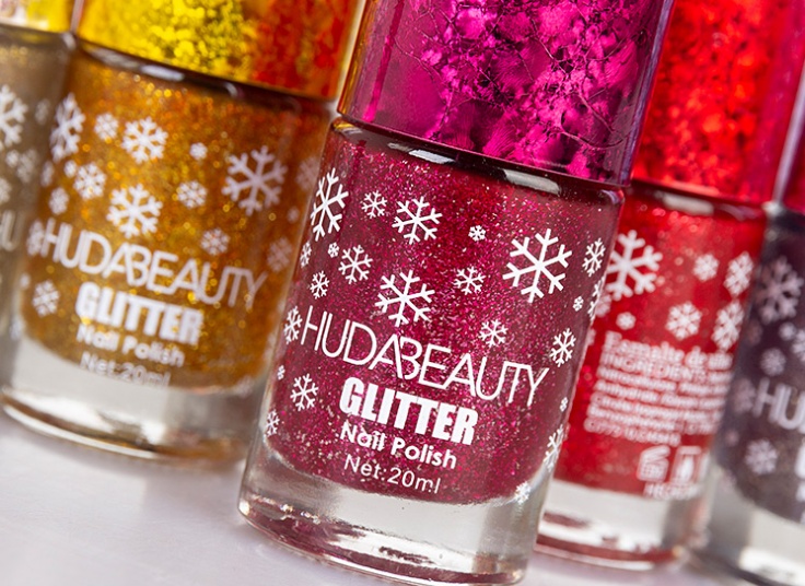 لاک ناخن HudaBeauty Glitter