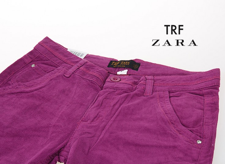 شلوار مخمل کبریتی زنانه ZARA