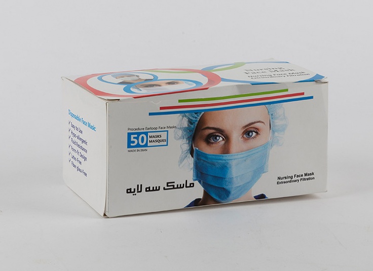 ماسک یکبار مصرف سه لایه