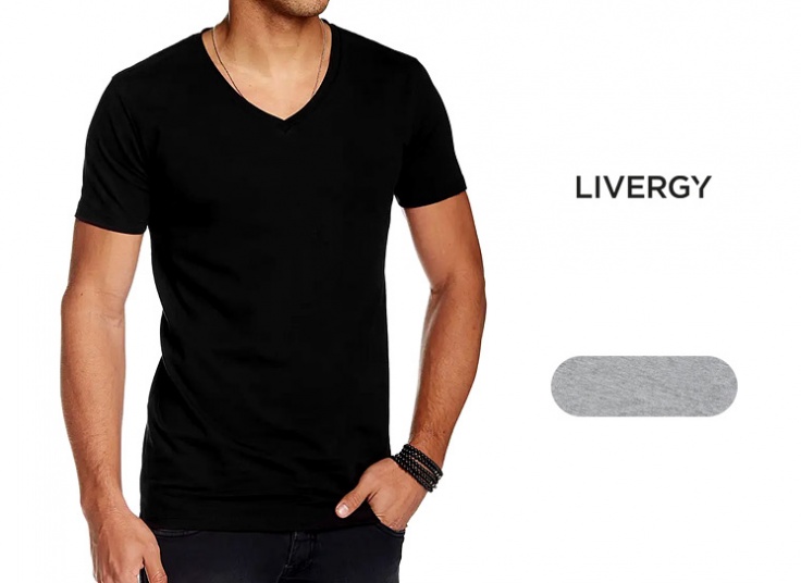 تیشرت یقه هفت مردانه Livergy