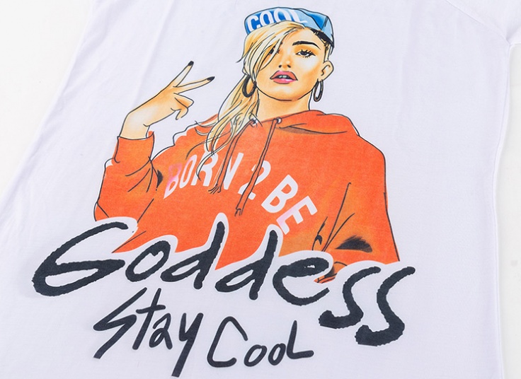 تیشرت طرح فانتزی زنانه