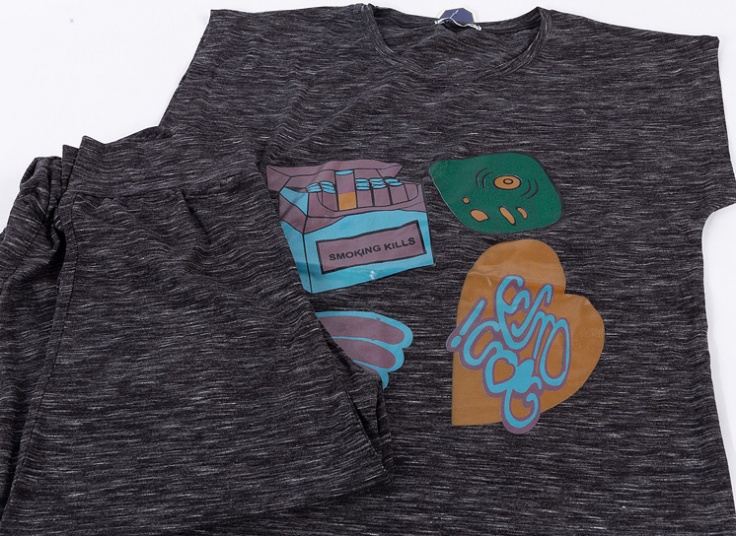 تاپ شلوارک زنانه No Smoking