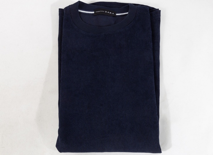 تیشرت مخمل مردانه Zara