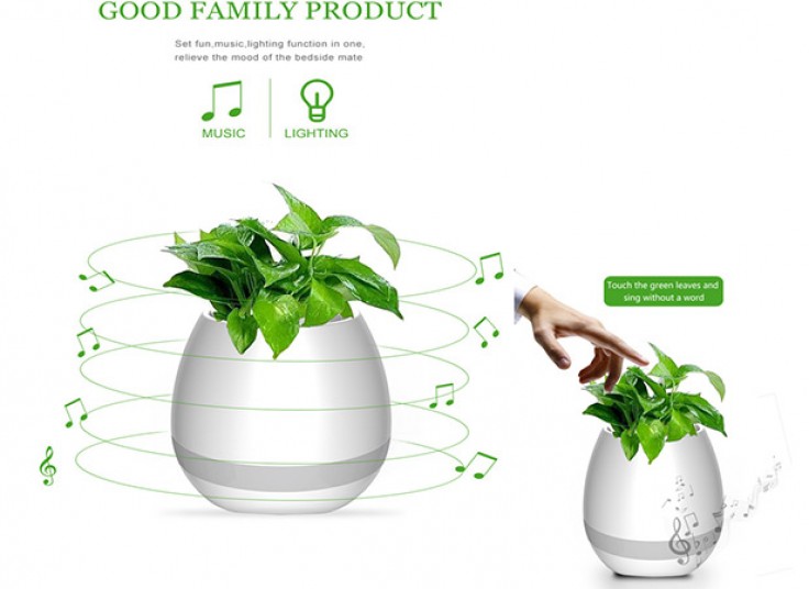 اسپیکر بلوتوث و گلدان موزیکال SMART