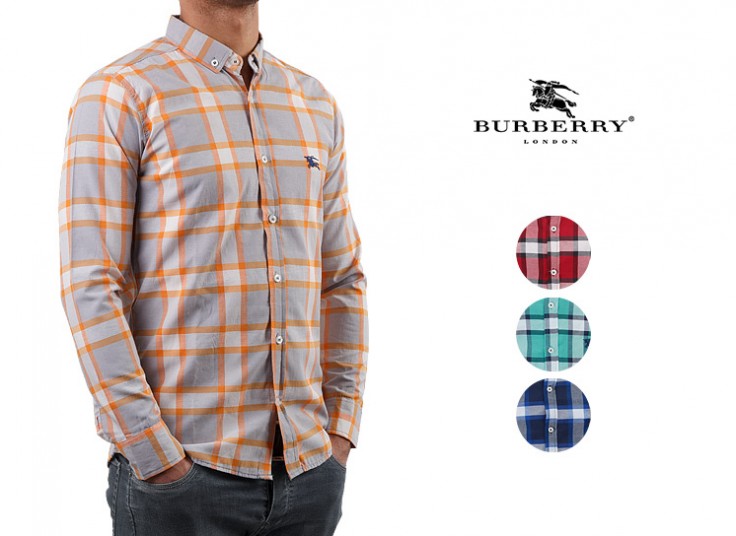پیراهن چهارخانه مردانه Burberry