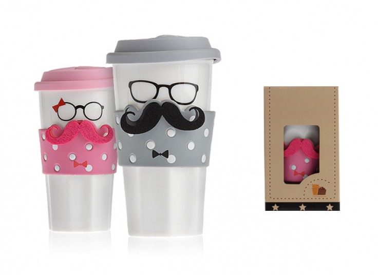 ماگ سرامیکی خانم و آقای سیبیل