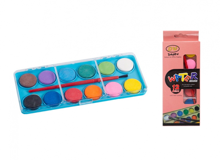 آبرنگ 12 رنگ Diwen