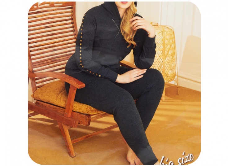 ست راحتی زنانه کلاهدار Sexen