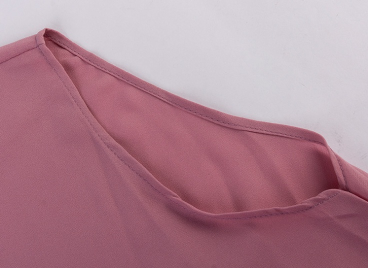 تاپ حریر کرپ یقه مرواریدی